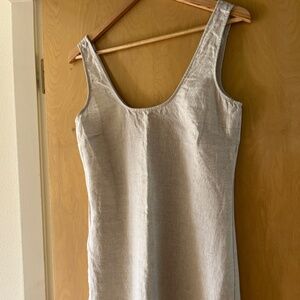 Reformation | Bo Linen Dress Oatmeal - Size S